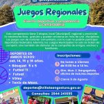Invitación a participar en los Juegos Regionales de Villa La Angostura
