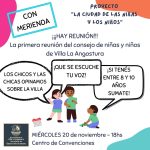 Primer reunión del Consejo de Niñas y Niños de Villa La Angostura.